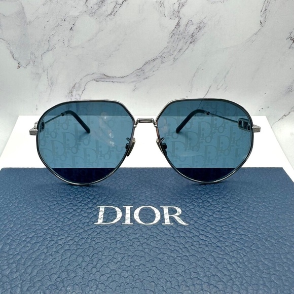 ❌ SOLD ❌ Christian Dior Aviator Sunglasses Mens Dior Logo Mirrored Lenses CD - Picture 3 of 16